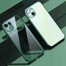 For iPhone 13 mini SULADA Elastic Silicone Edge Frame + TPU All-inclusive Anti-fall Case (Green) - 1