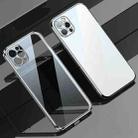 For iPhone 13 Pro Max SULADA Elastic Silicone Edge Frame + TPU All-inclusive Anti-fall Case (Silver) - 1