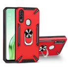 For OPPO A8 PC + TPU Protective Case with 360 Degrees Rotatable Ring Holder(Red) - 1
