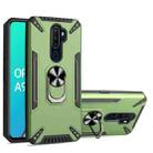 For OPPO A9 2020 / A5 2020 PC + TPU Protective Case with 360 Degrees Rotatable Ring Holder(Dark Green) - 1