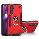 For Realme 6 Pro PC + TPU Protective Case with 360 Degrees Rotatable Ring Holder(Red) - 1