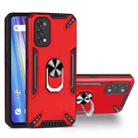 For Realme 7 Pro PC + TPU Protective Case with 360 Degrees Rotatable Ring Holder(Red) - 1