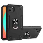 For Realme C11 PC + TPU Protective Case with 360 Degrees Rotatable Ring Holder(Black) - 1