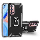 For OPPO Reno4 Pro PC + TPU Protective Case with 360 Degrees Rotatable Ring Holder(Gray) - 1