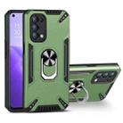 For OPPO Reno5 4G PC + TPU Protective Case with 360 Degrees Rotatable Ring Holder(Dark Green) - 1