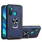 For Realme 5 PC + TPU Protective Case with 360 Degrees Rotatable Ring Holder(Royal Blue) - 1