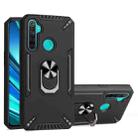 For Realme 5 PC + TPU Protective Case with 360 Degrees Rotatable Ring Holder(Black) - 1