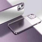 For iPhone 13 SULADA Electroplating Shockproof Ultra-thin TPU Protective Case(Purple) - 1