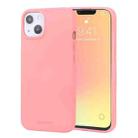 For iPhone 13 mini GOOSPERY SOFT FEELING Liquid TPU Shockproof Soft Case (Pink) - 1