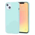 For iPhone 13 mini GOOSPERY SOFT FEELING Liquid TPU Shockproof Soft Case (Mint Green) - 1