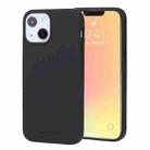 For iPhone 13 mini GOOSPERY SOFT FEELING Liquid TPU Shockproof Soft Case  (Black) - 1