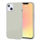 For iPhone 13 GOOSPERY SOFT FEELING Liquid TPU Shockproof Soft Case(Stone Grey) - 1