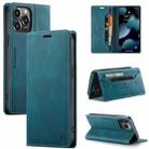 AutSpace A01 Retro Skin-feel Crazy Horse Texture Horizontal Flip Leather Case with Holder & Card Slots & Wallet & RFID For iPhone 13 Pro(Blue) - 1