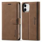 For iPhone 13 Forwenw F1 Series Matte Strong Magnetism Horizontal Flip Leather Case with Holder & Card Slots & Wallet & Photo Frame(Brown) - 1