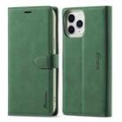 For iPhone 13 Pro Forwenw F1 Series Matte Strong Magnetism Horizontal Flip Leather Case with Holder & Card Slots & Wallet & Photo Frame (Green) - 1