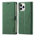 For iPhone 13 Pro Max Forwenw F1 Series Matte Strong Magnetism Horizontal Flip Leather Case with Holder & Card Slots & Wallet & Photo Frame (Green) - 1