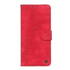 For OPPO A16 Antelope Texture Magnetic Buckle Horizontal Flip PU Leather Case with Card Slots & Wallet & Holder(Red) - 3