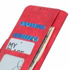 For OPPO A16 Antelope Texture Magnetic Buckle Horizontal Flip PU Leather Case with Card Slots & Wallet & Holder(Red) - 5