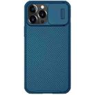 For iPhone 13 Pro NILLKIN Black Mirror Pro Series Camshield Full Coverage Dust-proof Scratch Resistant Phone Case (Blue) - 1