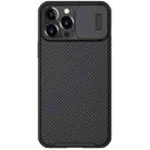 For iPhone 13 Pro Max NILLKIN Black Mirror Pro Series Camshield Full Coverage Dust-proof Scratch Resistant Phone Case (Black) - 1