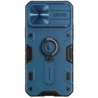 For iPhone 13 Pro NILLKIN Shockproof CamShield Armor Protective Case with Invisible Ring Holder (Blue) - 1