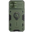 For iPhone 13 Pro NILLKIN Shockproof CamShield Armor Protective Case with Invisible Ring Holder (Green) - 1