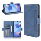 For OPPO A16 Skin Feel Calf Pattern Horizontal Flip Leather Case with Holder & Card Slots & Photo Frame(Blue) - 1