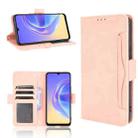 For vivo V21e 5G Skin Feel Calf Pattern Horizontal Flip Leather Case with Holder & Card Slots & Photo Frame(Pink) - 1