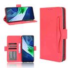 For Infinix Note 10 Pro/Note 10 Pro NFC Skin Feel Calf Pattern Horizontal Flip Leather Case with Holder & Card Slots & Photo Frame(Red) - 1
