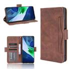 For Infinix Note 10 Pro/Note 10 Pro NFC Skin Feel Calf Pattern Horizontal Flip Leather Case with Holder & Card Slots & Photo Frame(Brown) - 1