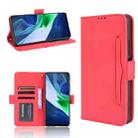 For Infinix Note 10 Skin Feel Calf Pattern Horizontal Flip Leather Case with Holder & Card Slots & Photo Frame(Red) - 1