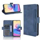 For Xiaomi Redmi Note 10 5G Skin Feel Calf Pattern Horizontal Flip Leather Case with Holder & Card Slots & Photo Frame(Blue) - 1