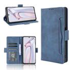 For Blackview A100 Skin Feel Calf Pattern Horizontal Flip Leather Case with Holder & Card Slots & Photo Frame(Blue) - 1