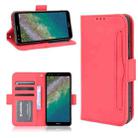 For Nokia C01 Plus Skin Feel Calf Pattern Horizontal Flip Leather Case with Holder & Card Slots & Photo Frame(Red) - 1