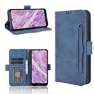 For Nokia C10/C20 Skin Feel Calf Pattern Horizontal Flip Leather Case with Holder & Card Slots & Photo Frame(Blue) - 1
