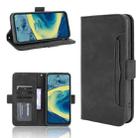 For Nokia XR20 Skin Feel Calf Pattern Horizontal Flip Leather Case with Holder & Card Slots & Photo Frame(Black) - 1