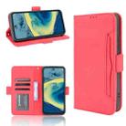 For Nokia XR20 Skin Feel Calf Pattern Horizontal Flip Leather Case with Holder & Card Slots & Photo Frame(Red) - 1