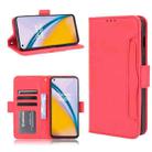 For OnePlus Nord 2 5G Skin Feel Calf Pattern Horizontal Flip Leather Case with Holder & Card Slots & Photo Frame(Red) - 1