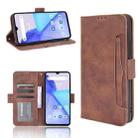 For Umidigi Power 5 Skin Feel Calf Pattern Horizontal Flip Leather Case with Holder & Card Slots & Photo Frame(Brown) - 1