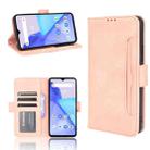 For Umidigi Power 5 Skin Feel Calf Pattern Horizontal Flip Leather Case with Holder & Card Slots & Photo Frame(Pink) - 1