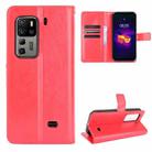 For Ulefone Armor 11 5G/11T 5G Crazy Horse Texture Horizontal Flip Leather Case with Holder & Card Slots & Lanyard(Red) - 1