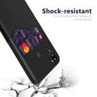 For Samsung Galaxy M21 2021 Cloth Texture PC + PU Leather Back Cover Shockproof Case with Card Slot(Black) - 3