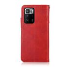 For Xiaomi Poco X3 GT KHAZNEH Dual-Splicing Cowhide Texture Horizontal Flip Leather Case with Holder & Card Slots & Wallet & Photo Frame & Lanyard(Red) - 2