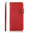 For Xiaomi Poco X3 GT KHAZNEH Dual-Splicing Cowhide Texture Horizontal Flip Leather Case with Holder & Card Slots & Wallet & Photo Frame & Lanyard(Red) - 3