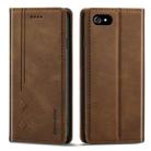 For iPhone SE 2022 / SE 2020 / 8 / 7 Forwenw F2 Series Magnetic Horizontal Flip Leather Case with Holder & Card Slots & Wallet(Brown) - 1