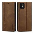 For iPhone 12 mini Forwenw F2 Series Magnetic Horizontal Flip Leather Case with Holder & Card Slots & Wallet (Brown) - 1