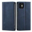 For iPhone 12 mini Forwenw F2 Series Magnetic Horizontal Flip Leather Case with Holder & Card Slots & Wallet (Blue) - 1