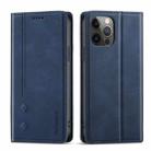 For iPhone 13 Pro Max Forwenw F2 Series Magnetic Horizontal Flip Leather Case with Holder & Card Slots & Wallet (Blue) - 1