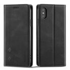 For iPhone XR Forwenw F2 Series Magnetic Horizontal Flip Leather Case with Holder & Card Slots & Wallet(Black) - 1