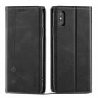 For iPhone XS Max Forwenw F2 Series Magnetic Horizontal Flip Leather Case with Holder & Card Slots & Wallet(Black) - 1